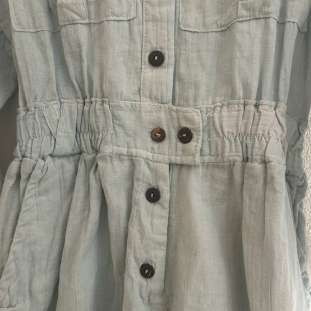 Jen's Pirate Booty x Free People Light Sky Blue Satisfaction Romper NWT - Picture 6 of 16